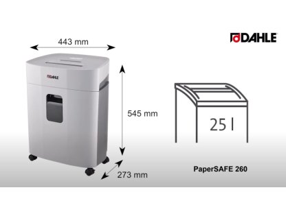 Dahle 260 skartovač PaperSAFE 260, 12 listů 2