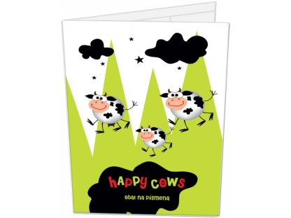 Desky na písmenka Happy cows 7637