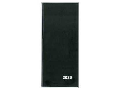 Diář 2026 měsíční plánovací VM1-1 PVC černá
