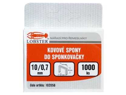 Drátky do sponkovačky Lobster 10 mm/0.7 mm mm/balení 1000 ks