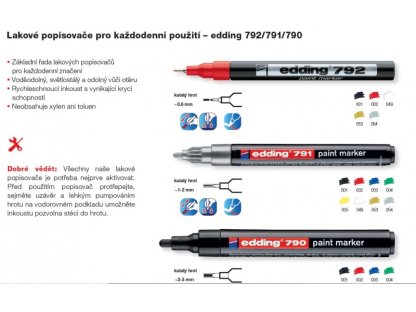 Edding 790 lakový, černý 2