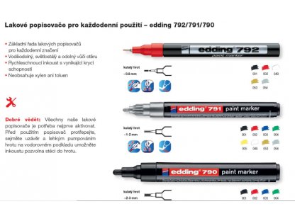 Edding 791 lakový - černý