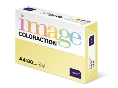 Image ColorAction A4 80 g č.YE23 Desert (pastelově žlutá) 50 listů