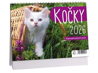 K 782 - Stolní kalendář 2026 Kočky