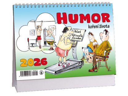 K 821 - Kalendář stolní 2026 - Humor, koření života - ČTRNÁCTIDENNÍ