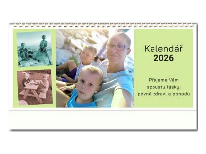 Kalendář 2026 stolní na zakázku 14 denní