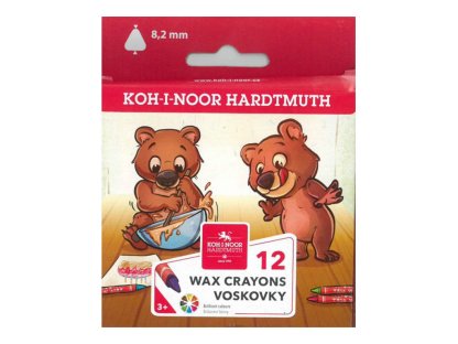 Koh-i-noor 8272 Voskovky 12 barev TRIO WAX