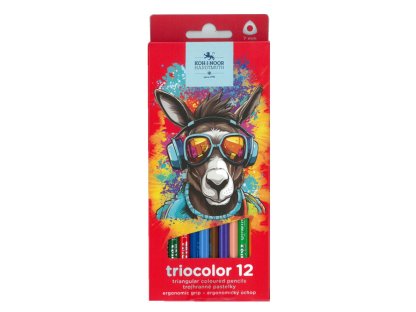 Koh-i-noor pastelky trojhranné triocolor 12 barev 3132