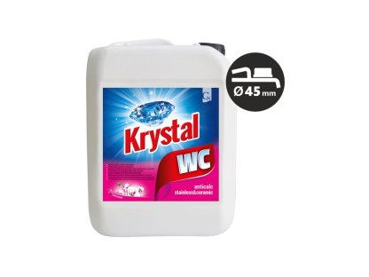 Krystal WC na nerez a keramiku, 5 litrů růžový