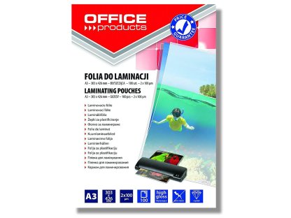 Laminovací fólie Office A3 100 mic, 100 ks lesklá