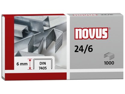 Novus 24/6 Drátky sešívací sponky balení 1000 ks