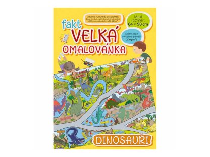 Omalovánka Fakt velká 64 x 90 cm - Dinosauři