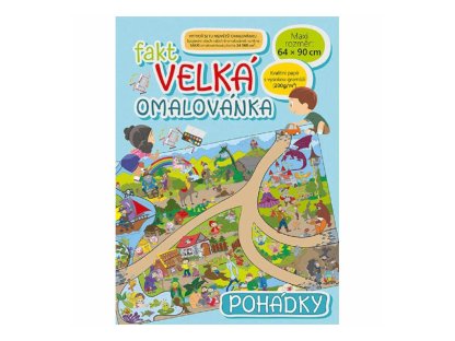 Omalovánka Fakt velká 64 x 90 cm - Pohádky