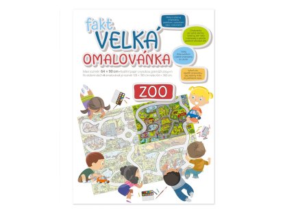 Omalovánka Fakt velká 64 x 90 cm - ZOO