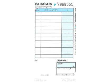 Optys 1092 Paragon obchodní  2 x 50 listů