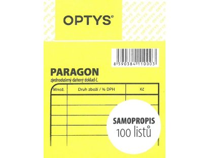 Optys 1100 Paragon obchodní 100 listů