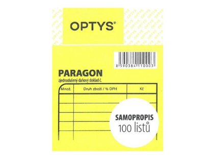 Optys 1100 Paragon obchodní 100 listů