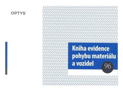 Optys 1244 Kniha evidence pohybu materiálu a vozidel