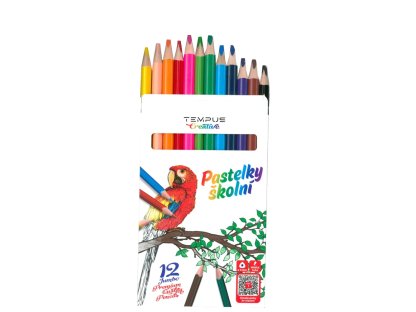 Pastelky TEMPUS 1312 trojhranné JUMBO 12 barev