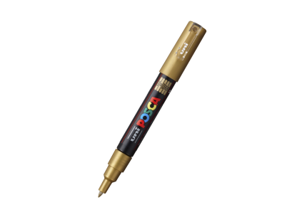 Posca popisovač PC-1M, 0,7 - 1 mm, zlatá (25)
