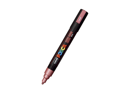 Posca popisovač PC-5M, 1,8 - 2,5 mm, metalická červená (M15)