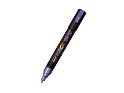 Posca popisovač PC-5M, 1,8 - 2,5 mm, metalická fialová (M12)