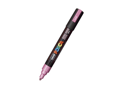 Posca popisovač PC-5M, 1,8 - 2,5 mm, metalická růžová (M13)