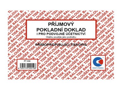 Příjmový pokladní doklad PT 030