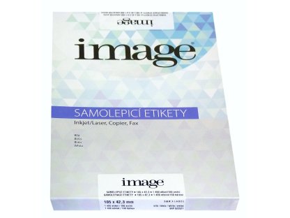 Samolepicí etikety SK label Image A4 105 x 42,3 - 100 listů