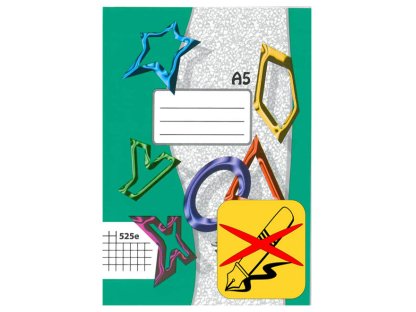 Sešit 525 čtverečkovaný A5, 20 listů