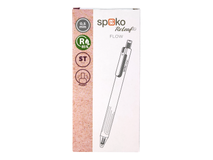 Spoko ReLeaf Flow gelové pero, ST Tip, modrá náplň, 2 ks 2