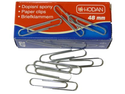 Sponky dopisní HODAN 472 50 mm,  balení 50 ks