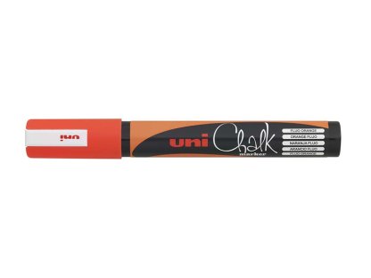 UNI PWE-5M křídový popisovač, 1,8 - 2,5 mm, fluo oranžový