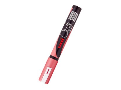 UNI PWE-5M křídový popisovač, 1,8 - 2,5 mm, metalicky červený