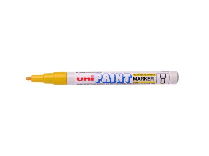 UNI PX-21 popisovač lakový PAINT Fine, 0,8-1,2 mm, žlutý