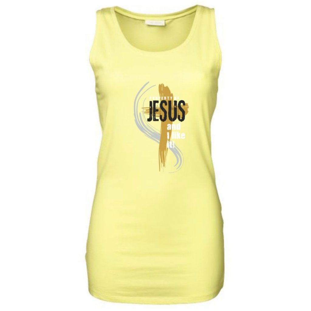PROPERTY OF JESUS dámské tílko žlutá