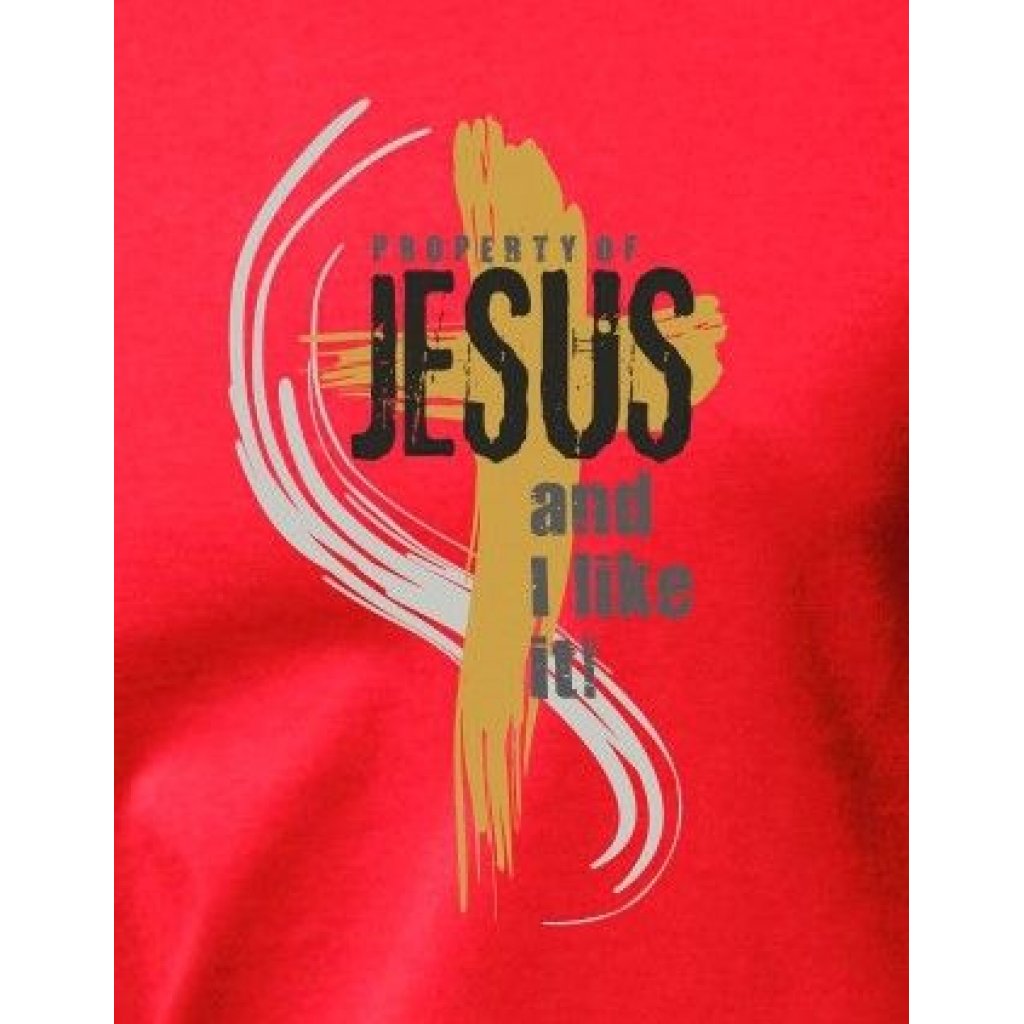 PROPERTY OF JESUS dámské triko červená