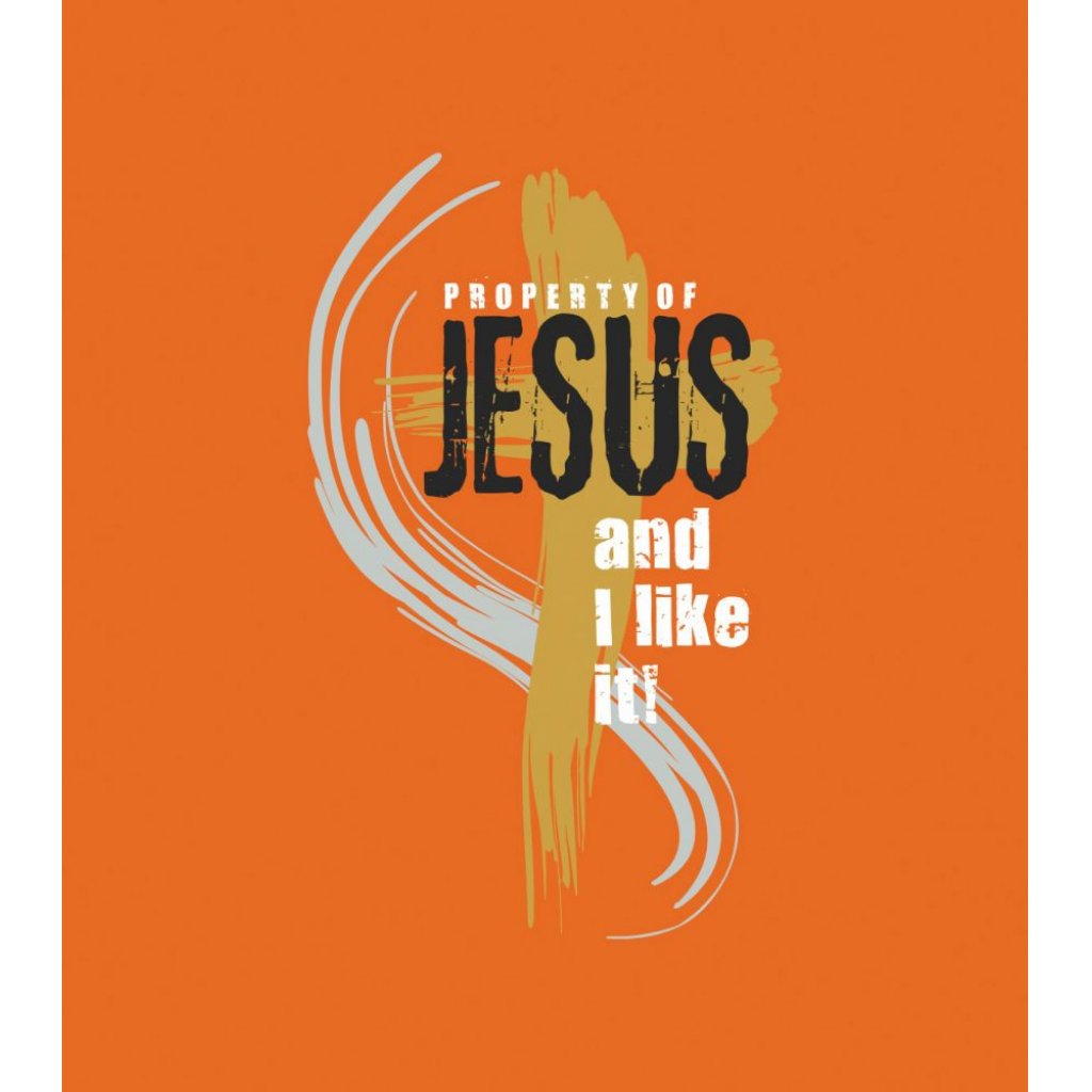 PROPERTY OF JESUS dámské triko oranžová
