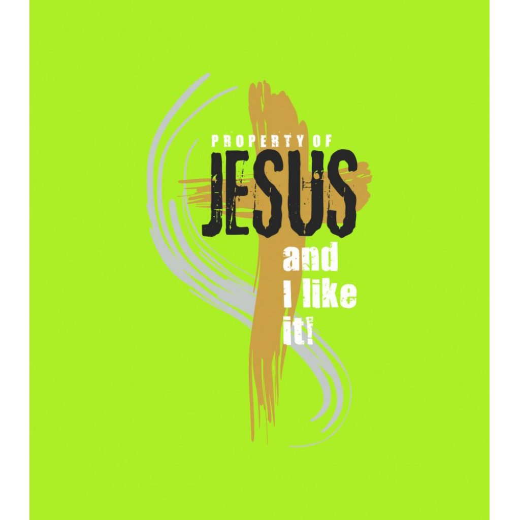 PROPERTY OF JESUS dámské triko světle zelená