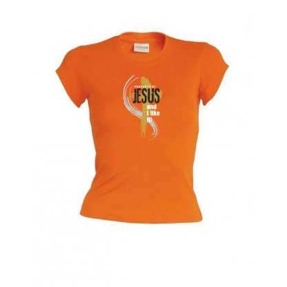 PROPERTY OF JESUS dámské triko oranžová