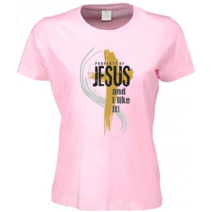 PROPERTY OF JESUS dámské triko růžová (meagan pink)
