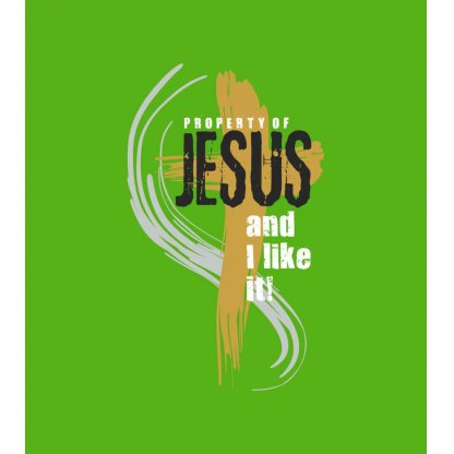 PROPERTY OF JESUS dámské triko zelená tráva