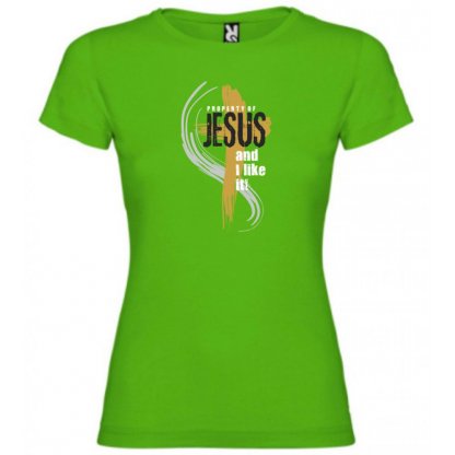 PROPERTY OF JESUS dámské triko zelená tráva