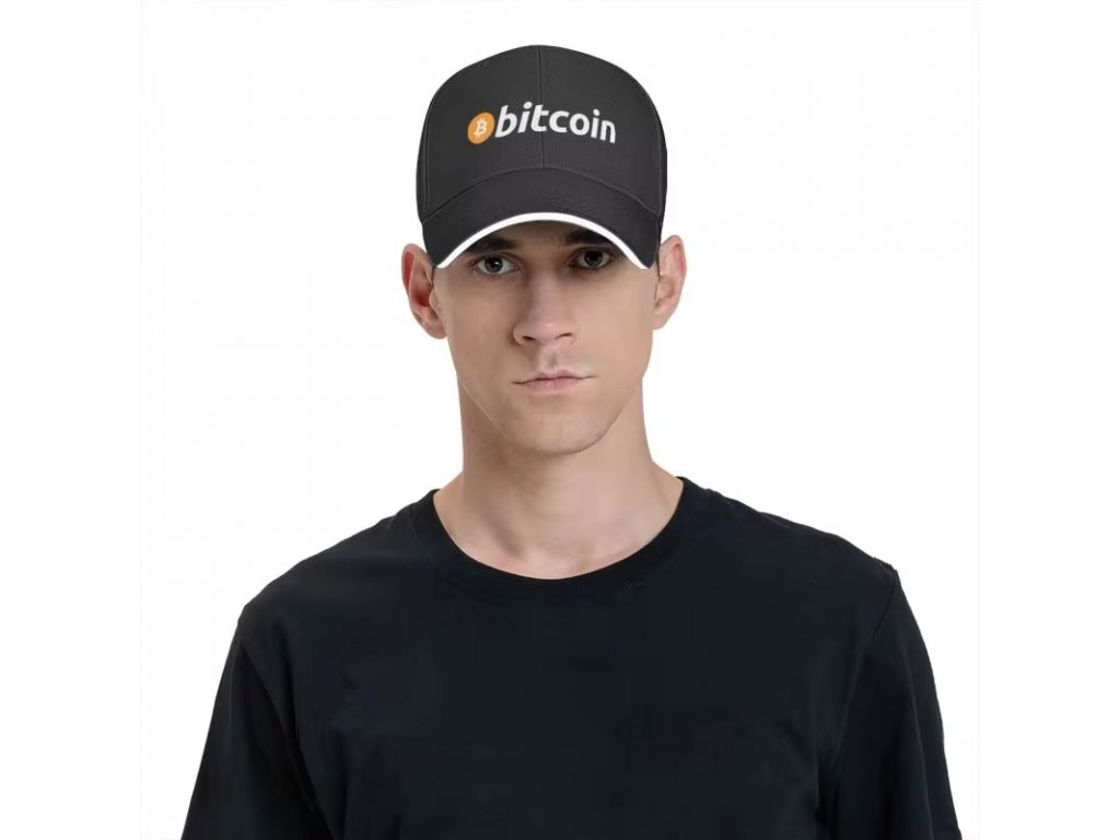 Bitcoinová originální baseballová čepice - Unisex Ochrana proti slunci BTC kšiltovka