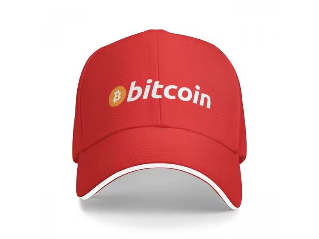 Bitcoinová originální baseballová čepice - Unisex Ochrana proti slunci BTC kšiltovka