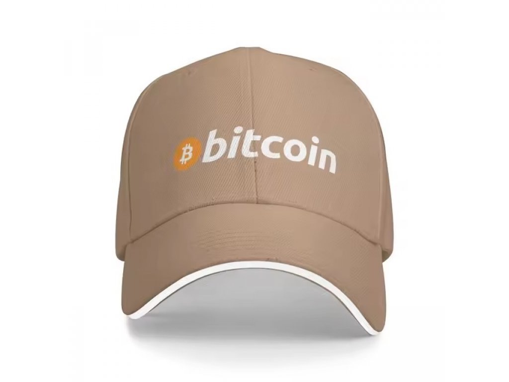 Bitcoinová originální baseballová čepice - Unisex Ochrana proti slunci BTC kšiltovka