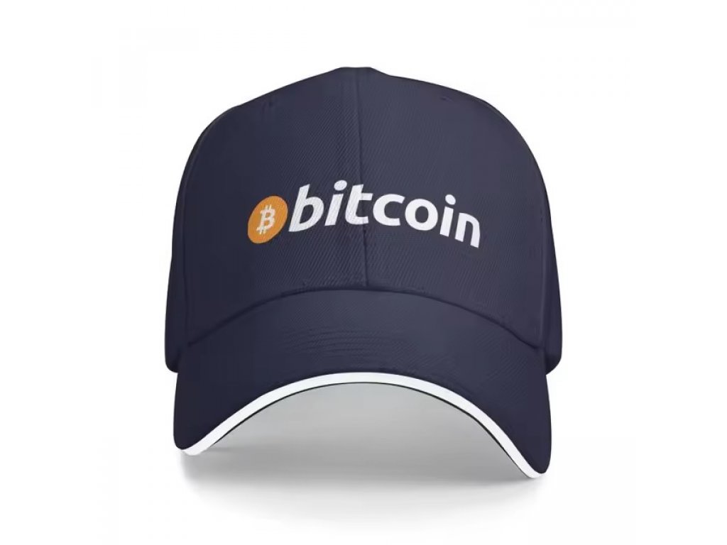 Bitcoinová originální baseballová čepice - Unisex Ochrana proti slunci BTC kšiltovka