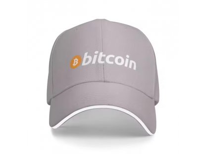 Bitcoinová originální baseballová čepice - Unisex Ochrana proti slunci BTC kšiltovka