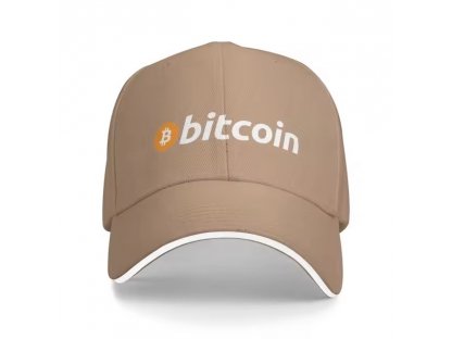 Bitcoinová originální baseballová čepice - Unisex Ochrana proti slunci BTC kšiltovka