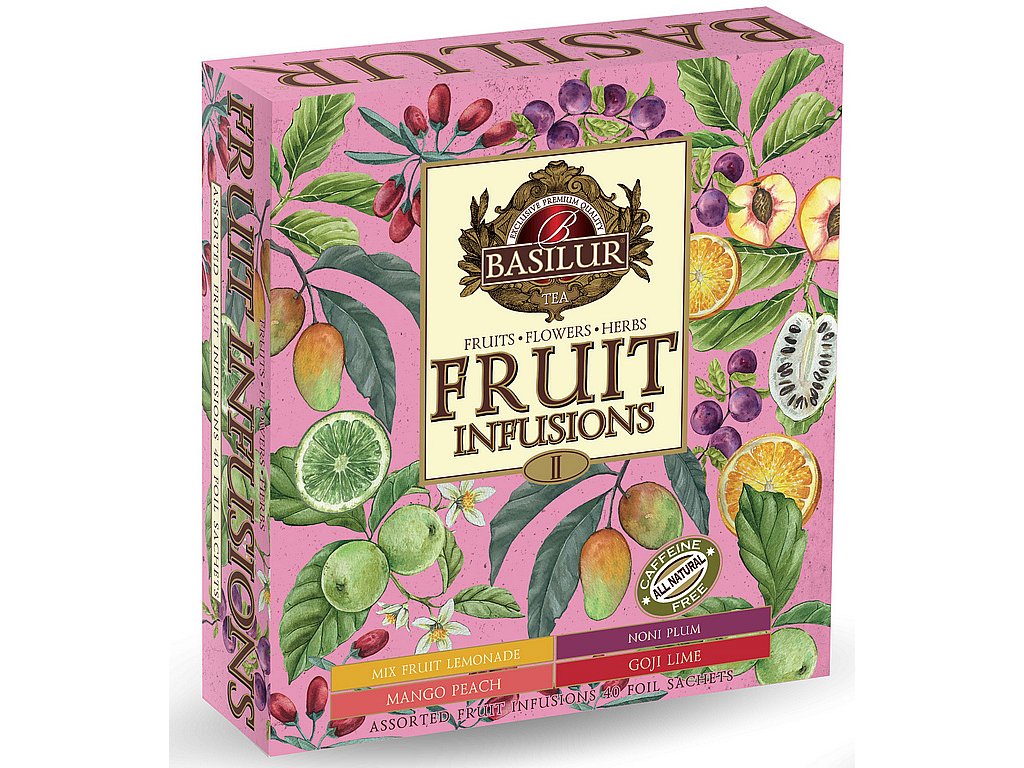 BASILUR Fruit Infusions Assorted Vol.II přebal 40 gastro sáčků